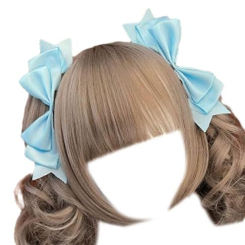 1 Paar Süße Haarspange Mit 3D Schleifenband Haarnadel Weibliches Dienstmädchen Cosplay Modischer Und Einzigartiger Haarschmuck von ZEPFJHE