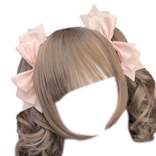 1 Paar Süße Haarspange Mit 3D Schleifenband Haarnadel Weibliches Dienstmädchen Cosplay Modischer Und Einzigartiger Haarschmuck von ZEPFJHE