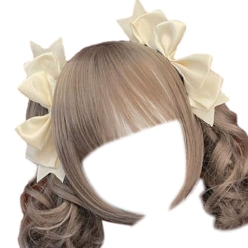 1 Paar Süße Haarspange Mit 3D Schleifenband Haarnadel Weibliches Dienstmädchen Cosplay Modischer Und Einzigartiger Haarschmuck von ZEPFJHE