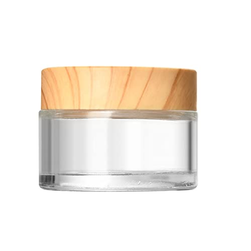 1 x Glas-Kosmetikbehälter mit Deckel, Make-up-Probenbehälter für Lotion, Creme, Reisen, Kosmetik-Organizer, Make-up-Probenbehälter von ZEPFJHE