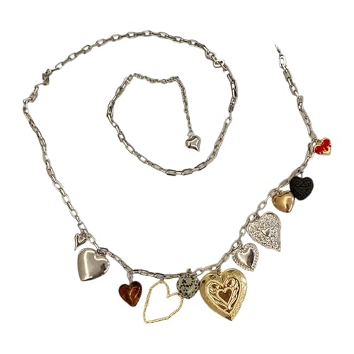 1. Verstellbarer Herz-Anhänger an der Taille für Damen, Teenager, legere Outfits, Tanz, Körperzubehör, Taillenschmuck von ZEPFJHE
