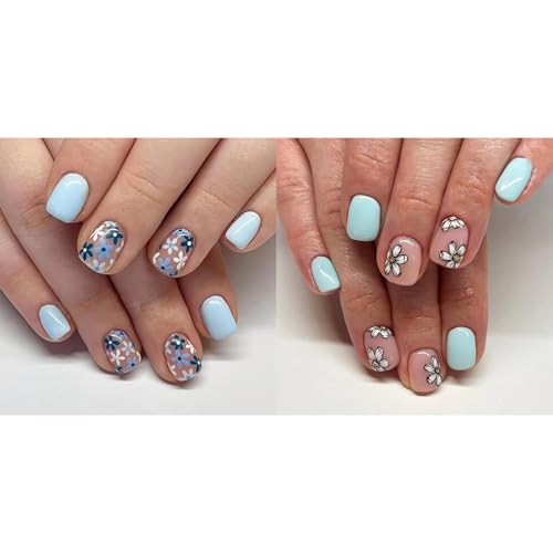 48 Stück Nägel zum Aufdrücken, französische Spitze, quadratische Nägel, Spitzen, Designs, künstliche Acryl-Klebstoffe, für Damen, transparent 48 Stück Nägel zum Aufdrücken, französische Spitze, quadratische Nägel, Spitzen, Designs, künstliche Acryl-Klebstoffe, für Damen, transparent von ZEPFJHE