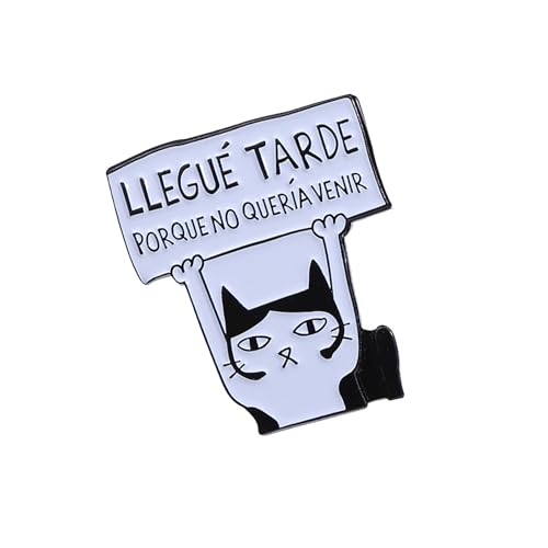 Anspruchsvolle Anstecknadel mit Katzenmotiv in stabiler Farbe, einfach zu tragen, für Partys und Bühnenauftritte, Accessoire, einzigartige Brosche von ZEPFJHE