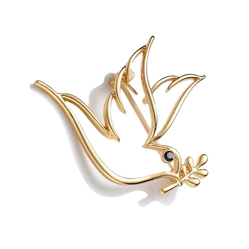 Anspruchsvolle Tauben Geformte Reversnadel Mit Openwork Robuster Metalllegierung Vintage Alloy Tauben Pin Accessoire Zweig Frieden Brosche Anspruchsvolle Tauben Geformte Reversnadel Mit Openwork Robuster Metalllegierung Vintage Alloy Tauben Pin Accessoire Zweig Frieden Brosche von ZEPFJHE