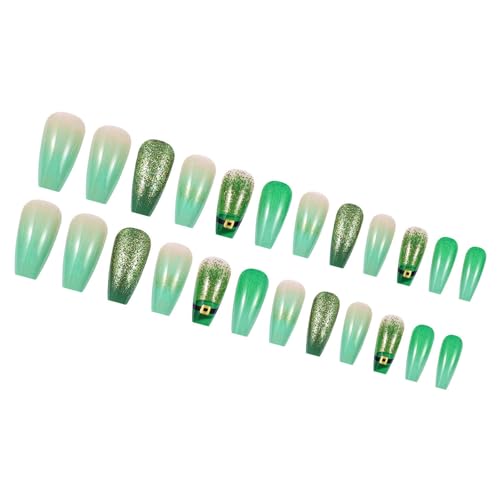 Ballett-Nägel zum Aufdrücken, künstliche Spitzen, für Bastelarbeiten, Kunstdekoration, Acrylkleber, Nägel für Frauen, transparent, 24 Stück von ZEPFJHE