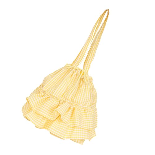 Damen-Umhängetasche, Kordelzug, Handtasche, passend zu Unterarmtasche, koreanische Stile, Achsel-Rüschen, Karomuster, Damen, einfache Achselhöhle, Rüschen, kariert, Handtasche, koreanische Schulter Damen-Umhängetasche, Kordelzug, Handtasche, passend zu Unterarmtasche, koreanische Stile, Achsel-Rüschen, Karomuster, Damen, einfache Achselhöhle, Rüschen, kariert, Handtasche, koreanische Schulter von ZEPFJHE