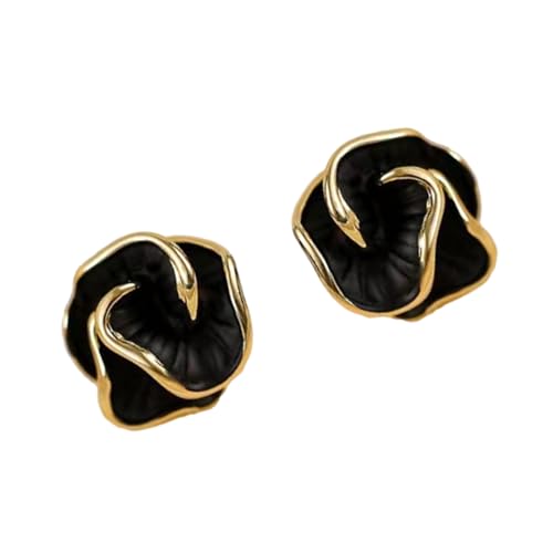Elegante Kamelien-Ohrstecker, tragbares Accessoire für Damen, stilvoller schwarzer Ton mit stabilen Legierungsmaterialien, koreanischer Modeschmuck, Einheitsgröße, Wie beschrieben, Wie beschrieben Elegante Kamelien-Ohrstecker, tragbares Accessoire für Damen, stilvoller schwarzer Ton mit stabilen Legierungsmaterialien, koreanischer Modeschmuck, Einheitsgröße, Wie beschrieben, Wie beschrieben von ZEPFJHE