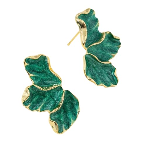 Elegante Legierungsohrringe Mit Maple Leaf Und Blumen Tragbar Für Retro Stil Enthusiasten Die Einzigartige Accessoires Stollen Ohrringe Für Frauen Suchen von ZEPFJHE