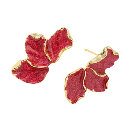 Elegante Legierungsohrringe Mit Maple Leaf Und Blumen Tragbar Für Retro Stil Enthusiasten Die Einzigartige Accessoires Stollen Ohrringe Für Frauen Suchen von ZEPFJHE