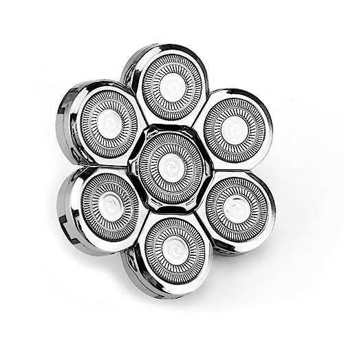 Ersatz für Kopfrasierer 5/6/7/8 Köpfe Barthaar Glatze Männer Interf Rasierer für Glatzköpfige Männer von ZEPFJHE