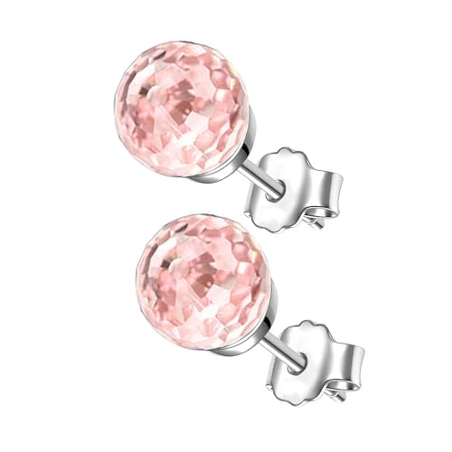 Exquisite bunte Kristallkugel-Ohrringe, modische Ohrstecker für Damen und Mädchen, handgefertigt, Zirkonia, Ohrzubehör, hypoallergen, Schmuck, B, Wie beschrieben, Wie beschrieben von ZEPFJHE