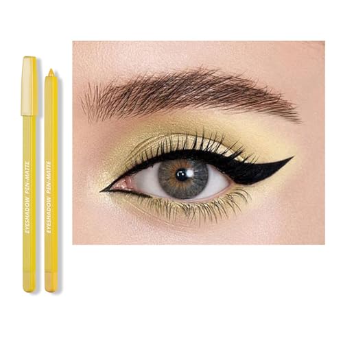 Farbige Augenspannungsstifte 24 Farb Wasserdichte Matte Farbige Milti Funktionaler Lidschatten Stift 1PC Gefärbte Gel Stift von ZEPFJHE