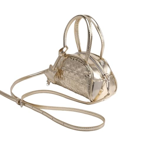 Frauen Bag Star Muster Crossbody Tasche Einfache Schulterhandtasche Bowling Kleine Boten Für Alltägliche Frauen Bowling Schulterstern Muster Crossbody Pendeln von ZEPFJHE