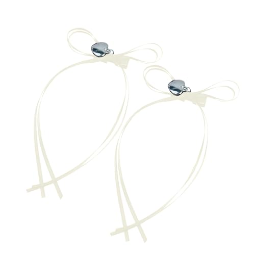 Haarspangen in Herzform, mit Schleife, bequem, bunt, für Damen und Kinder, 2 Stück Haarspangen in Herzform, mit Schleife, bequem, bunt, für Damen und Kinder, 2 Stück von ZEPFJHE