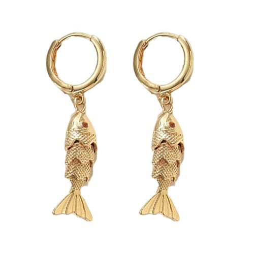 Handgefertigte Fischdesigns Ohrringe Mit Allergiefrägen Leichte Materialien Einzigartige Ohrreihe Perfekt Für Langzeitgebrauch Fischohrringe von ZEPFJHE