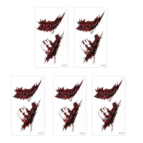 Hautfreundlicher Temporärer Narbenaufkleber Für Halloween Partys Wasserdichte Realistische Wundaufkleber Cosplay Accessoires Halloween Temporärer Aufkleber von ZEPFJHE