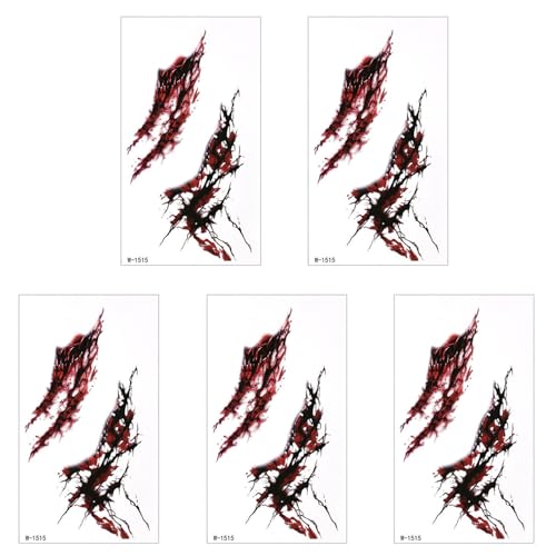 Hautfreundlicher Temporärer Narbenaufkleber Für Halloween Partys Wasserdichte Realistische Wundaufkleber Cosplay Accessoires Halloween Temporärer Aufkleber von ZEPFJHE
