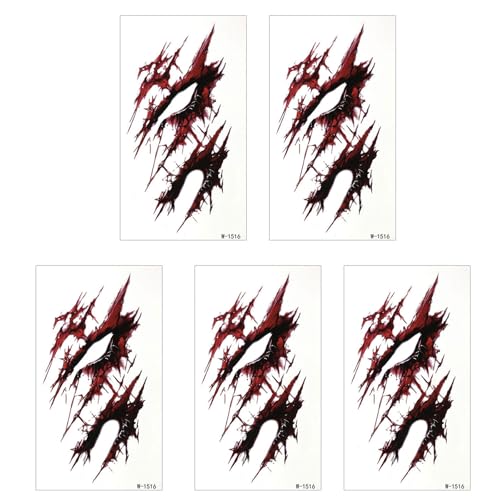 Hautfreundlicher Temporärer Narbenaufkleber Für Halloween Partys Wasserdichte Realistische Wundaufkleber Cosplay Accessoires Halloween Temporärer Aufkleber von ZEPFJHE