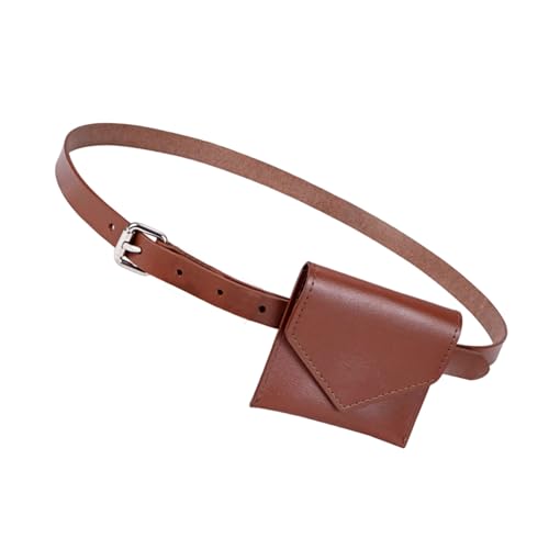 ZEPFJHE Koreanische Stile Modische Kleine Taillenbeutel Für Frauen PU Ledergürtel Mit Stilvollem Design Und Mehrere Fächer Schüler Pendler Reisebeutel von ZEPFJHE