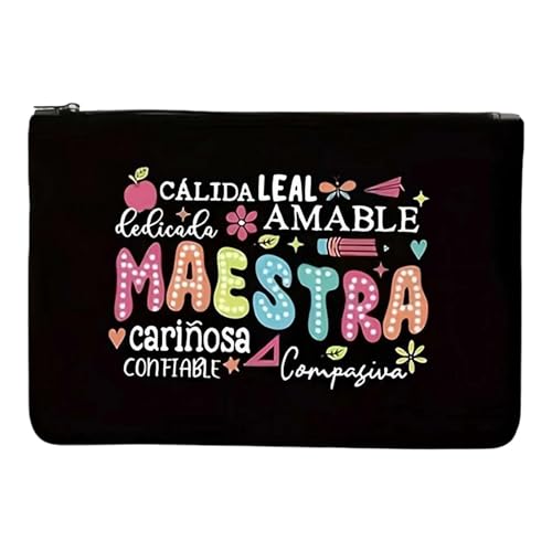 Kosmetiktasche aus Segeltuch, Buchstabendruck, Kulturbeutel, Reiseaufbewahrung, tragbar, Make-up, schönes Federmäppchen für Damen, Make-up, Kulturbeutel, schönes Federmäppchen, Kosmetik von ZEPFJHE