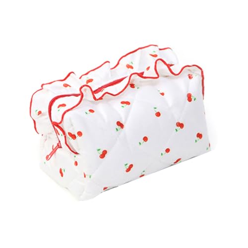 Kosmetiktasche mit großem Fassungsvermögen, florales Design, tragbare Aufbewahrungsbox, Make-up, organisierte Aufbewahrungstaschen für Reisen und den täglichen Gebrauch, Damen-Kosmetiktasche, C, Mass von ZEPFJHE