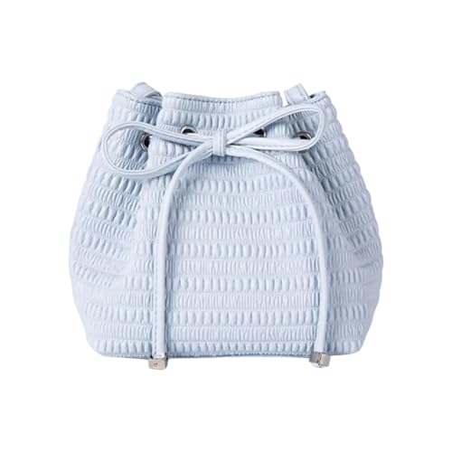 Ledereimerbeutel Kordelkordel Crossbody Geldbörse Für Frauen Damen Abendbeutel Trendige Umhängetaschen Clutches Geldbeutel Handtasche Eimer Taschen Für Frauen Crossbody Geldbörsen Mit Kordelmesser von ZEPFJHE