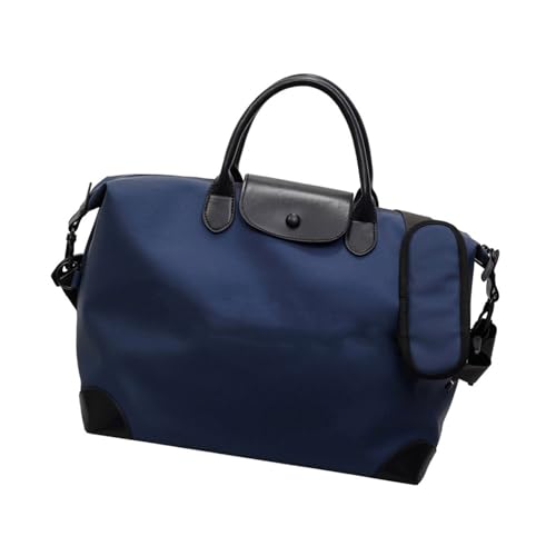 Leichte Umhängetasche Praktischer Nylon Turnbeutel für kurze Geschäftsreise Fitness Reisen mit mehreren Fächern, grau von ZEPFJHE