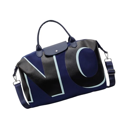 Letters Turnbeutel Große Schulter Große Kapazität Reisegepäck Fitness Weekender Handheld Handtasche Fitness Reisen Training Gym Gepäck Wasserdicht Sport, blau, Mass Beauty von ZEPFJHE