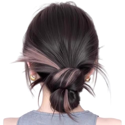Mädchen Haarverlängerungen Haarteil Synthetische Falsche Hochsteckfrisur Für Cosplay Coser Street Photography Täglich Tragen Haarclip Frauen Stilvolle Brötchen von ZEPFJHE