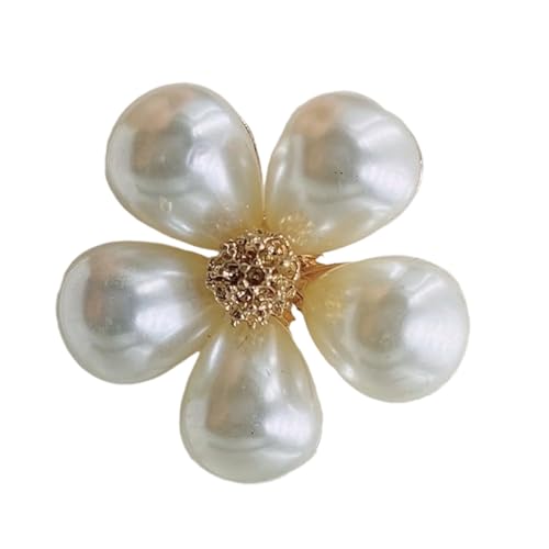 Miniatur-Brosche mit Schmetterlings- oder Blumen-Design, mit funkelnden Perlen und Strass-Details für Outfits und Schmuck, Einheitsgröße, Wie beschrieben von ZEPFJHE