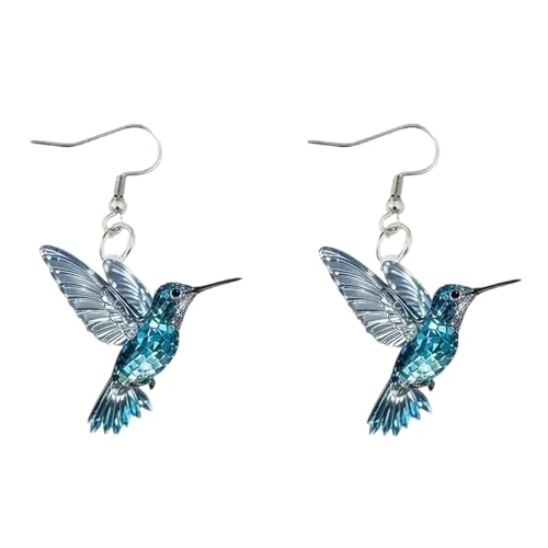 Mode Acryl Drop Ohrringe Kolibri Multifauntal Ohrschmuck Für Jeden Anlass Heizungsohrringe Für Tägliche Böhmische Acryltier von ZEPFJHE