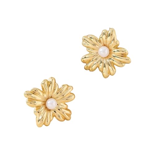 Mode Ohrringe Bohnen/Stern/Blumen Schmetterling Edelstahlohrohrschstene Feminine Vintage Inspirierte Ohrwäsche Moderne Retro Ohrringe von ZEPFJHE