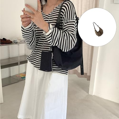 Moderne Pendler Achselgrundstück Tragen Resistente Nylonbeutel Kompaktes Kreuzkörper Fashion Schulterbecher Für Frauen Frauen Mit Fester Farbe Crossbody von ZEPFJHE