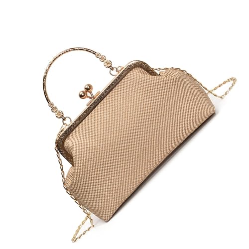 Modernes Schloss Design Frauen Handtasche Tragen Resistente PU Stoff Umhängetasche Gurt Mode Accessoire Elegante Umhängetasche von ZEPFJHE