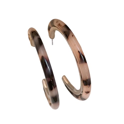 Modische Kreolen in C-Form mit Leoparden-Designs, ideal für modische Frauen, suchen einzigartige Schmuck-Accessoires, Leoparden-Creolen, Einheitsgröße, Wie beschrieben, Wie beschrieben von ZEPFJHE