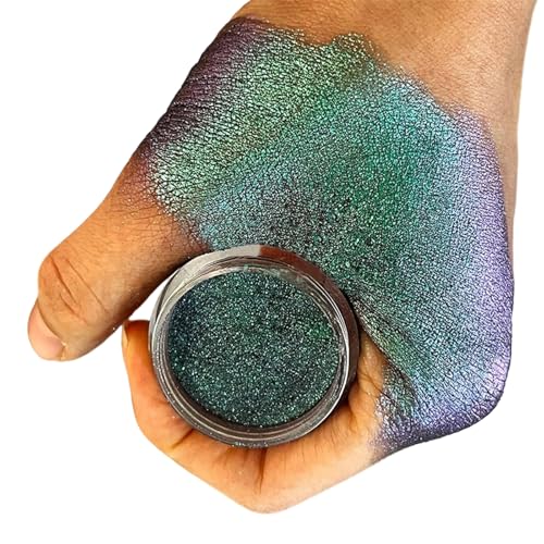 MultiChromes Lidschatten-Make-up-Palette, intensive Farbwechsel, metallisch, lose Lidschatten, intensive Farbwechsel, Lidschatten-Make-up von ZEPFJHE