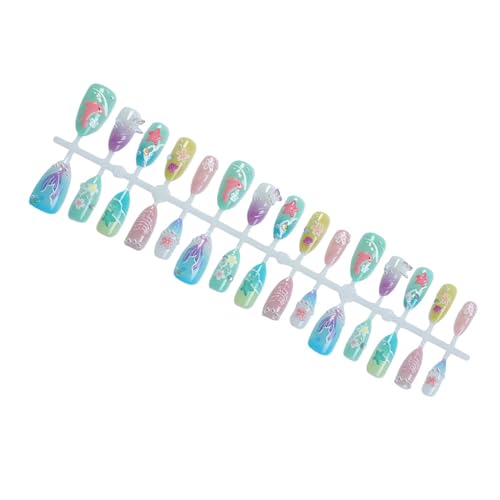 Nägel zum Aufdrücken, Mandelkleber auf französischen künstlichen Designs, künstliche Geschenke für Frauen und Mädchen, Acrylkleber auf Nägeln für Frauen, transparent, 30 Stück von ZEPFJHE