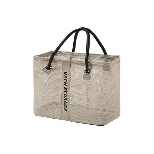 Netz-Duschtasche, Kulturbeutel, tragbarer Bad-Organizer für Reisen, Fitnessstudio, Camping, Studentenwohnheime, Strand, Netzdusche, Reise-Kulturbeutel, Waschraum, Aufbewahrungskorb, Klein Grau Netz-Duschtasche, Kulturbeutel, tragbarer Bad-Organizer für Reisen, Fitnessstudio, Camping, Studentenwohnheime, Strand, Netzdusche, Reise-Kulturbeutel, Waschraum, Aufbewahrungskorb, Klein Grau von ZEPFJHE