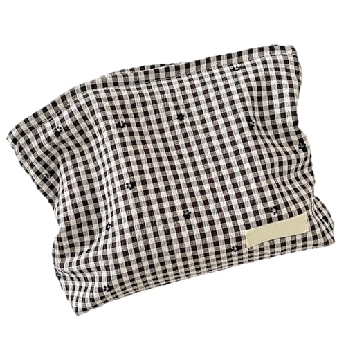 ZEPFJHE Plaids Kosmetikbeutel Handtasche Wasserdichte Kosmetiktaschen Make Up Taschen Reisen Toilettenbeutel Mit Für Frauen Mädchen Plaids Make Up Tasche von ZEPFJHE