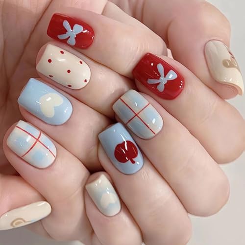 Quadratische Nägel zum Aufdrücken, glänzende Designs, zum Aufkleben, in 12 Größen, französische Spitzen für Heimwerker, Kunstdekorationen, Acrylkleber, Nägel für Frauen, transparent Quadratische Nägel zum Aufdrücken, glänzende Designs, zum Aufkleben, in 12 Größen, französische Spitzen für Heimwerker, Kunstdekorationen, Acrylkleber, Nägel für Frauen, transparent von ZEPFJHE