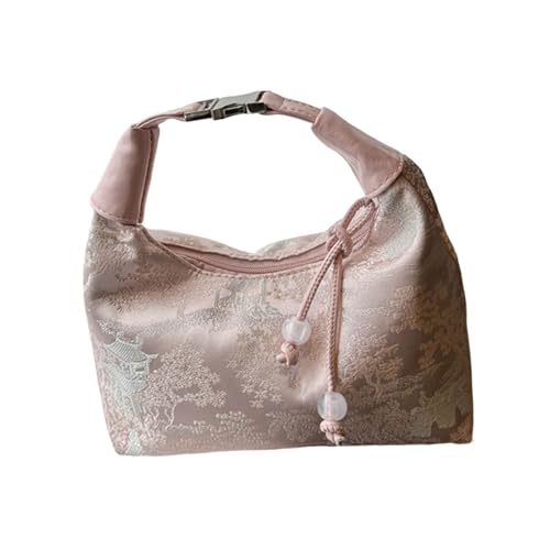 Retro-Umhängetasche im chinesischen Stil, bestickt, Abend-Clutches mit Reißverschluss, Handtasche für Damen, a, One Size von ZEPFJHE