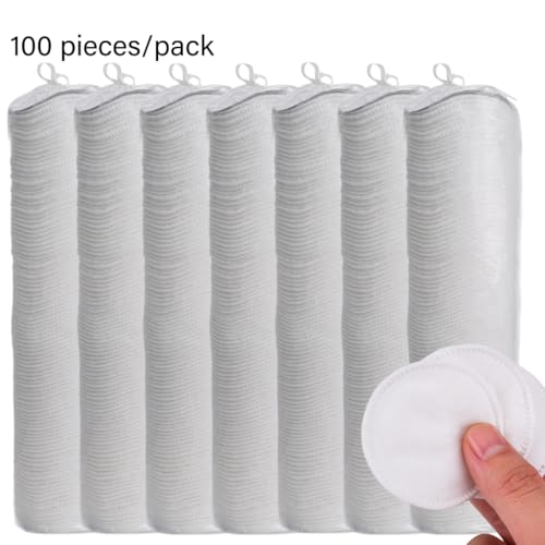 Sanfte Runde Baumwollpolster Für Make Up Entfernung Und 100 Blätter Face Make Up Pads Reinigungsgesicht Für Frauen von ZEPFJHE