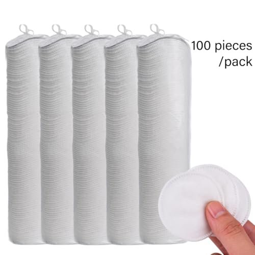 Sanfte Runde Baumwollpolster Für Make Up Entfernung Und 100 Blätter Face Make Up Pads Reinigungsgesicht Für Frauen von ZEPFJHE