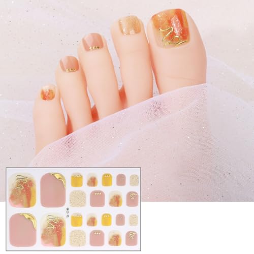 Strasssteine ​​Zehennagel Aufkleber Politische Streifen Wasserdichte Wraps Kunstaufkleber Fußabziehbilder von ZEPFJHE