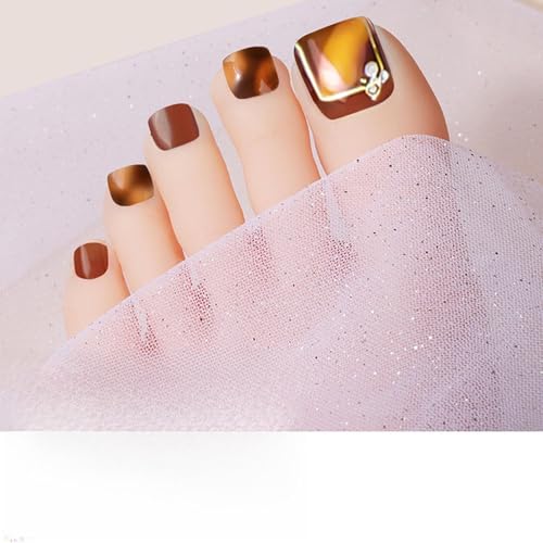 Strasssteine ​​Zehennagel Aufkleber Politische Streifen Wasserdichte Wraps Kunstaufkleber Fußabziehbilder von ZEPFJHE