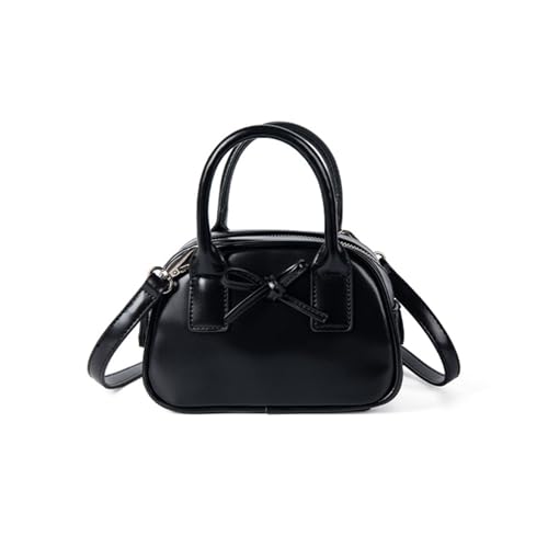 Trendige Handtasche im japanischen Stil, PU-Leder, Umhängetasche, stilvolle Umhängetasche für lässige Einkäufe oder Reisen, PU-Leder-Handtasche, Schwarz , One Size von ZEPFJHE