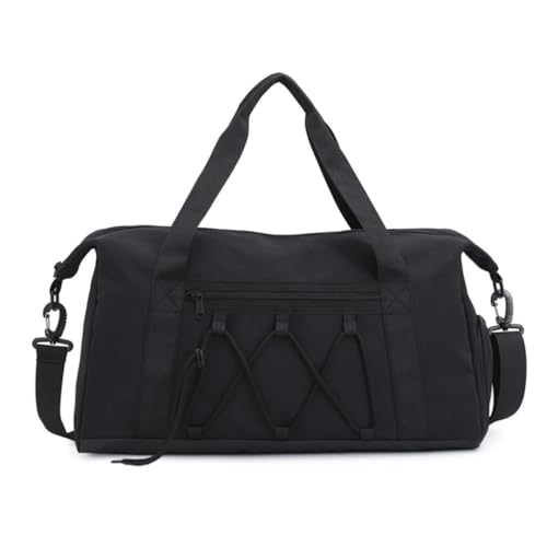 Vielseitige Sporttasche mit Schuhfach, wasserabweisend, Sporttasche, lässige Handtasche für Damen und Herren, Schwarz Vielseitige Sporttasche mit Schuhfach, wasserabweisend, Sporttasche, lässige Handtasche für Damen und Herren, Schwarz von ZEPFJHE