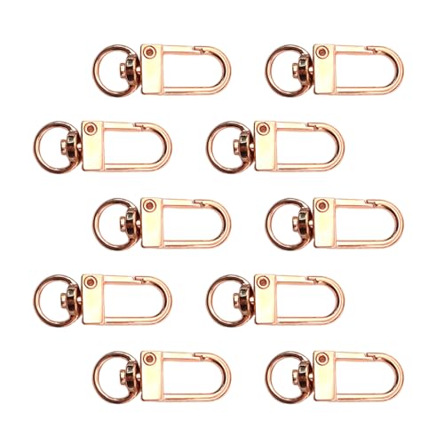 ZEPFJHE 10 Stcs Metall Wirbel Klauenverschluss Handtaschenkettenschnallen Für Schlüsselbeutel Billing Geldbeutel Haustier Schmuck Schmuck von ZEPFJHE