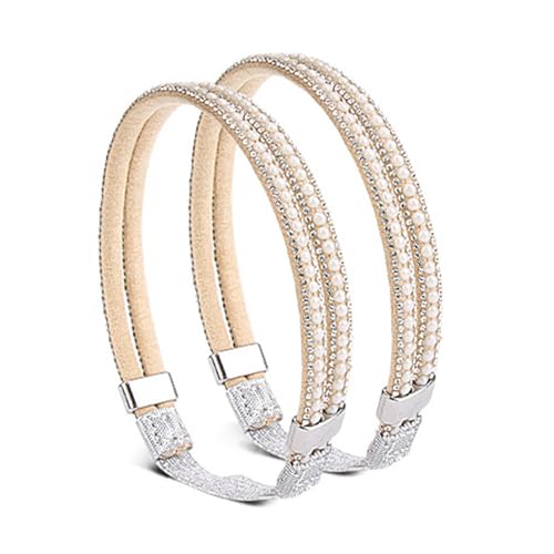 ZEPFJHE 2 verstellbare elastische Schnürsenkel für Damen, High Heel mit Strasssteinen, verziert lose Schuhe, Riemen, Sandalen, Schuhgürtel, rutschfeste Schnürsenkel, Cute Pearlswhite D, Einheitsgröße ZEPFJHE 2 verstellbare elastische Schnürsenkel für Damen, High Heel mit Strasssteinen, verziert lose Schuhe, Riemen, Sandalen, Schuhgürtel, rutschfeste Schnürsenkel, Cute Pearlswhite D, Einheitsgröße von ZEPFJHE