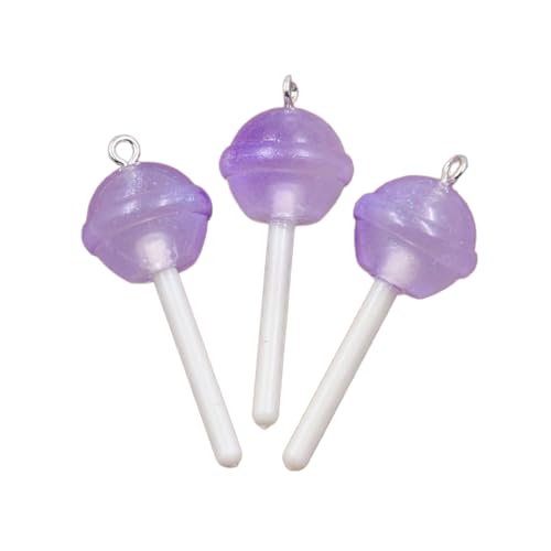 ZEPFJHE 3 Stück Einzigartige Sternherz Runde Lollipop Anhänger Mit Robuster Harzmaterialbeschichtung Für Alltägliche Freizeitkleidung Trendiger Schmuck Für Partys von ZEPFJHE